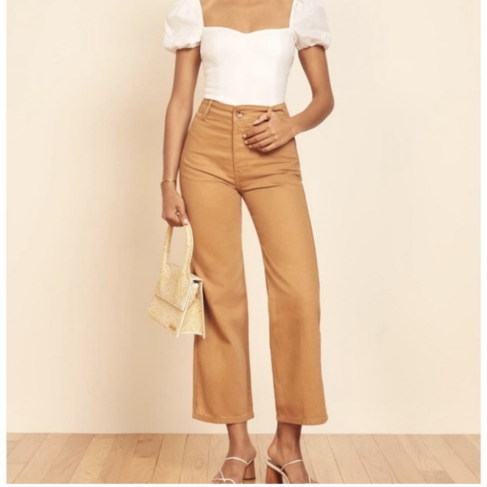 Reformation Marine Jeans in Butterscotch